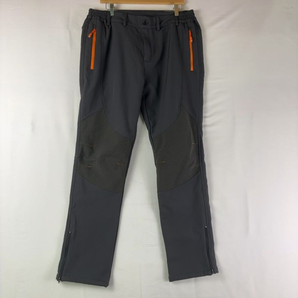 Gash Hao Black Waterproof Fleece Lined Snowboard Pants